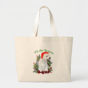 Grand Tote Bag Westie 'Tis the Season'