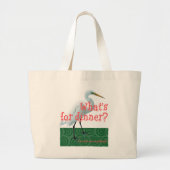 Grand Tote Bag “What's for dinner?” (Devant)