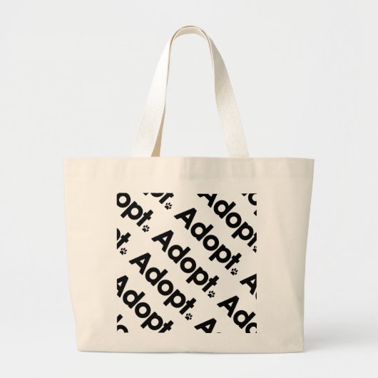 Grand Tote Bag WHS adoptent le logo (Devant)