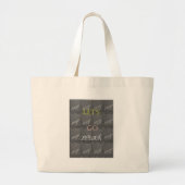 Grand Tote Bag Wild and Free Let's Go ! : Un voyage de Zebra (Devant)