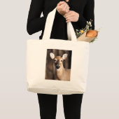 Grand Tote Bag Wildlife Whitetail Deer Doe Portrait (Devant (produit))