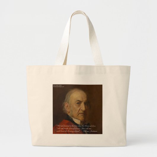 Grand Tote Bag William Gladstone & Power Of Love Citation (Devant)