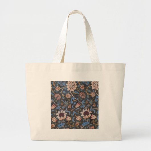 Grand Tote Bag William Morris Evenlode Textile Floral Art (Devant)
