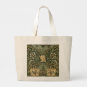 Grand Tote Bag William Morris Honeysuckle Vert Floral (Dos)