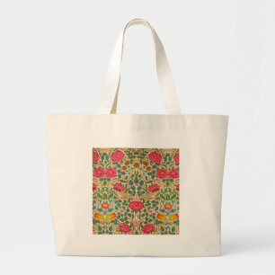 Grand Tote Bag William Morris Rose Floral Chintz rose