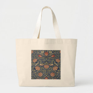 Grand Tote Bag William Morris Tudor Fond d'écran Rose