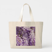 Grand Tote Bag Wisteria Violet Floral Blossom Tree Violet (Dos)