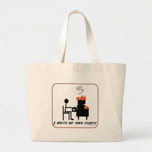Grand Tote Bag Wit Happy Drôle Witty Creative Statement