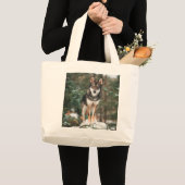 Grand Tote Bag Wolfdog (Devant (produit))