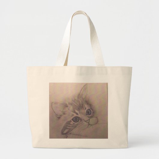 Grand Tote Bag Yeux bleus (Devant)