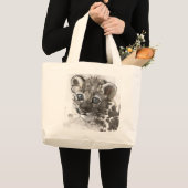 Grand Tote Bag Yeux bleus (Devant (produit))
