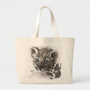 Grand Tote Bag Yeux bleus