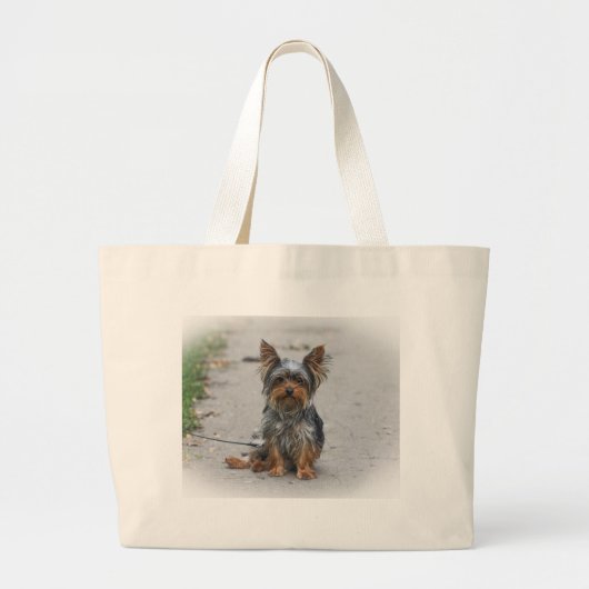 Grand Tote Bag Yorkie mignon (Devant)