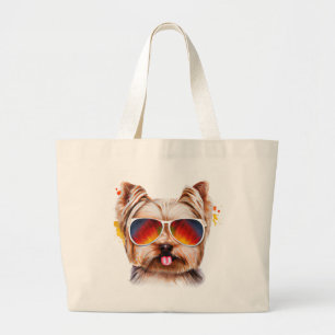 Grand Tote Bag Yorkshire Terrier Jumbo Fourre-tout