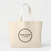 Grand Tote Bag Your logo, custom white (Devant)