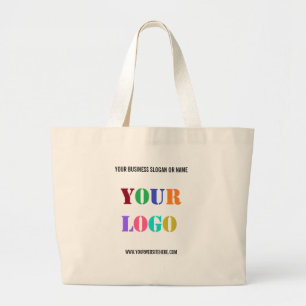 Grand Tote Bag Your Logo Name Site web Promotional Personalized