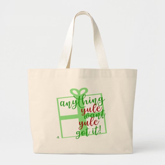 Grand Tote Bag Yule Got It Fun Christmas Slogan Statement (Devant)