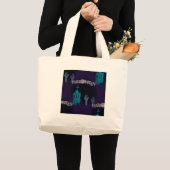 Grand Tote Bag zombie halloween (Devant (produit))