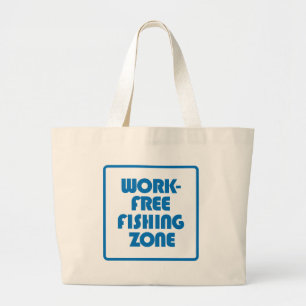 Grand Tote Bag Zone de pêche sans travail