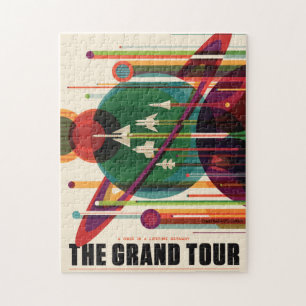 Grand Tour Retro NASA Travel Poster Jigzaag Puzzle Legpuzzel