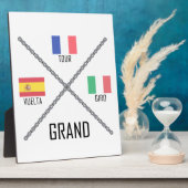 Grand Tours van fietsen Fotoplaat (Zijkant)