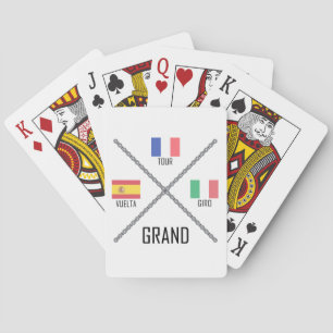 Grand Tours van fietsen Pokerkaarten