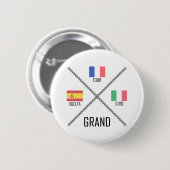 Grand Tours van fietsen Ronde Button 5,7 Cm (Voorkant /achterkant)
