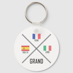 Grand Tours van fietsen Sleutelhanger