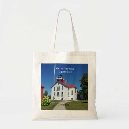 Grand Traverse Lighthouse canvas tas (Voorkant)