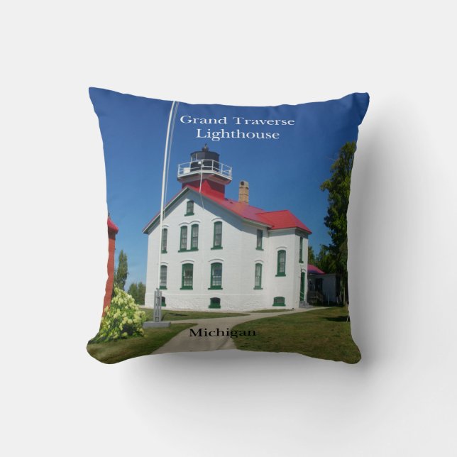 Grand Traverse Phare carré coussin (Recto)