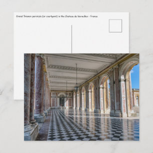 Grand Trianon-peristyle in het paleis van Versaill Briefkaart