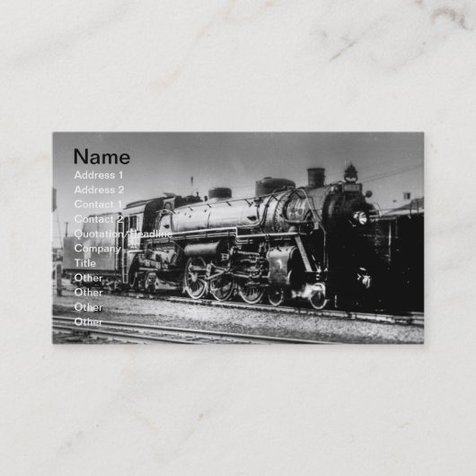 Grand Trunk Western Locomotives Carte de visite (Devant)