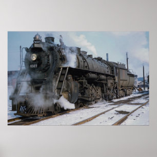 Grand Trunk Western Railroad, 2-8-4, nr. 6327, nea Poster