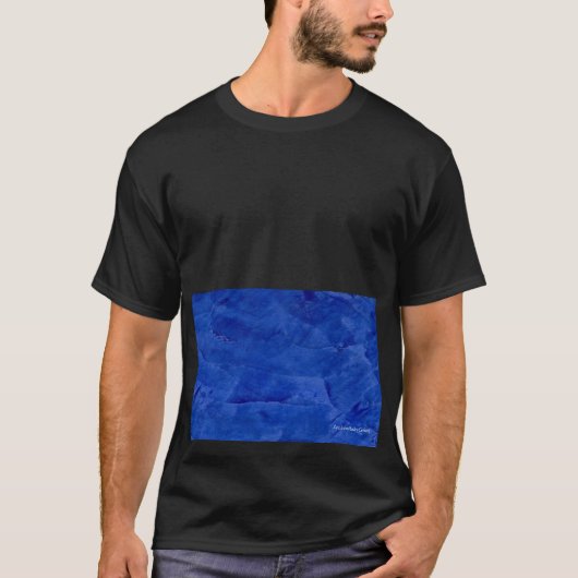 Grand Tshirt Gras Graphique Bleu foncé (Devant)