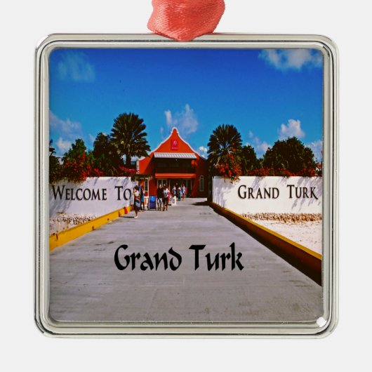 Grand Turk Metalen Ornament (Voorkant)
