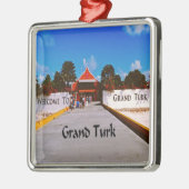 Grand Turk Metalen Ornament (Links)