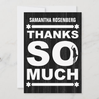 Grand type carte de remerciements de bat mitzvah