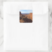 Grand Uitzicht Point in het Nationaal Park Canyonl Vierkante Sticker (Tas)