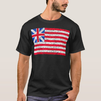 Grand Union Flag Amerika Patriottisch Verdrietig T-shirt
