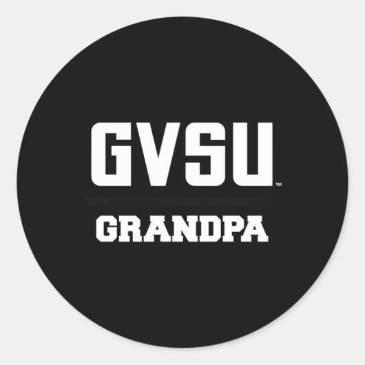 Grand Valley GVSU Lakers Opa Ronde Sticker (Voorkant)