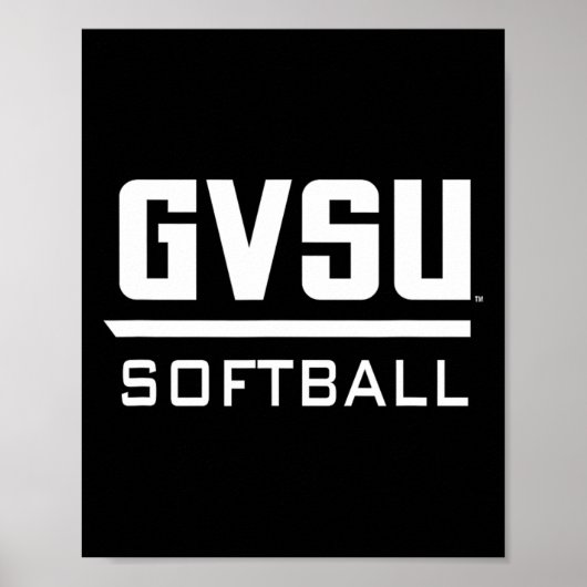 Grand Valley State University Gvsu Softll Apparel  Poster (Voorkant)