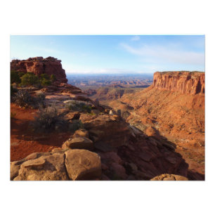 Grand View Point in Canyonlands National Park Foto Afdruk