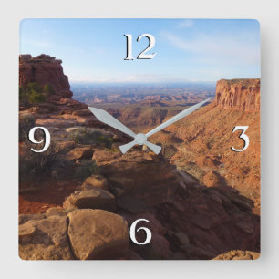 Grand View Point in Canyonlands National Park Vierkante Klok