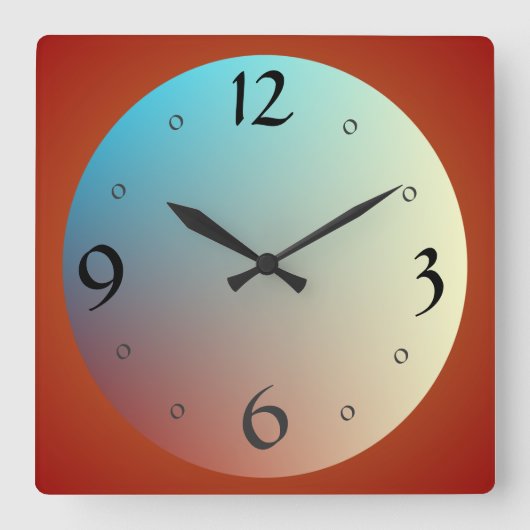 Grand visage avec de grandes horloges de cuisine (Recto)