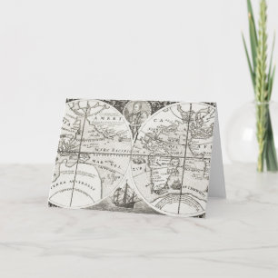 Grand Voyages Old Antiek General Map World Kaart