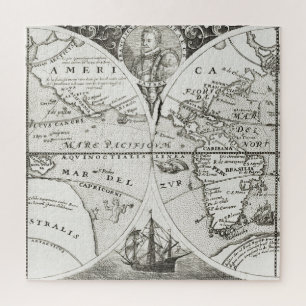 Grand Voyages Old Antiek General Map World Legpuzzel