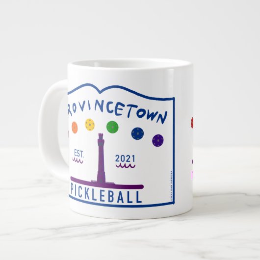 Grand WH Ptown Pickleball Giant Coffee Mug (Devant gauche)