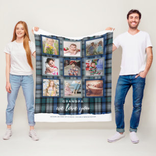 GRANDA FOTOGESCHENKEN - Fotocollage TARTAN Fleece Deken