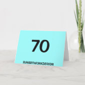 GRANDAD 70E CARTE D'ANNIVERSAIRE (Dos)