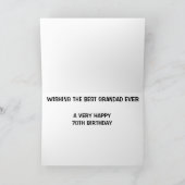 GRANDAD 70E VERJAARDAG KAART (Binnen)